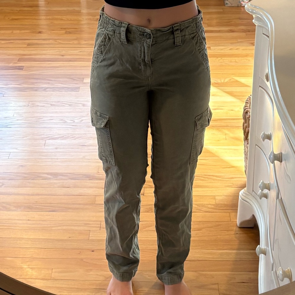 American Eagle Outfitters Olive Straight Leg Jeans